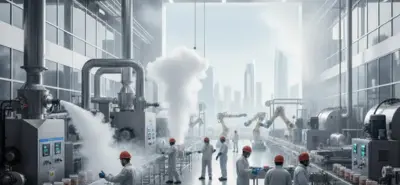 How do Abu Dhabi manufacturers use liquid nitrogen in daily operations