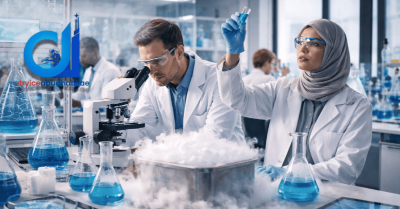Dry ice for scientific research Abu Dhabi